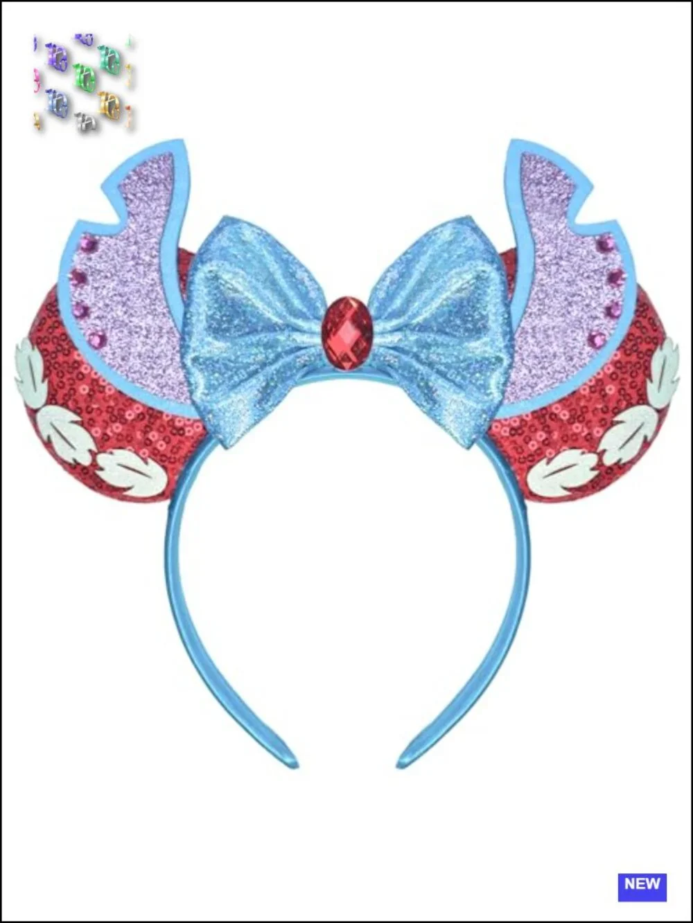Sequin Bow Mouse Ears Headband Cosplay Accessory Women Party